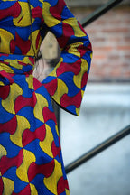 Long Sleeve African print Maxi Dress