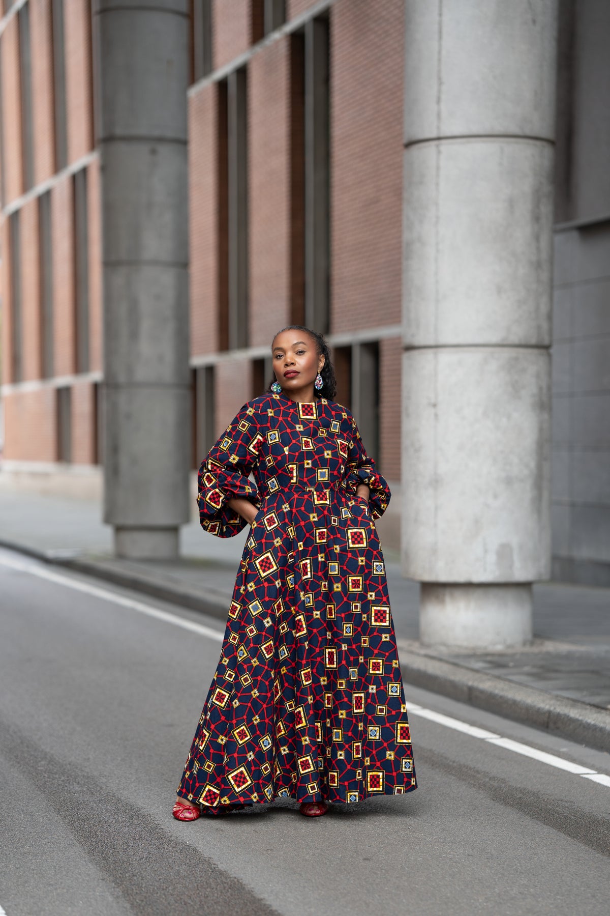 Alana Royal Mosaic Dress