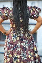 Back detail of women's Ankara outfit
