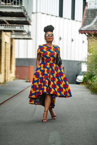 Antonia Multicoloured High Low Dress Dresses