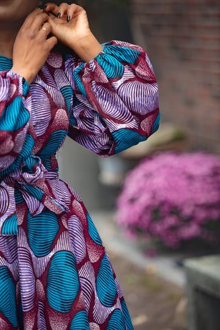 BISI BLUE AND PURPLE DRESS