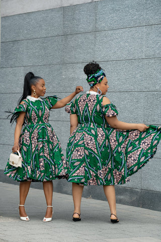 RUBY GREEN LACE COLLAR DRESS Women’s Dress