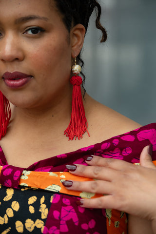 MOYO RED EARRINGS Earrings