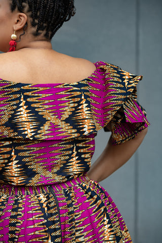 MOREMI PINK AND BLACK TWO PIECE SET Outfit Sets