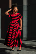 Peju Red And Black Dress