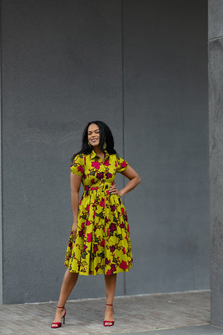THANDIWE YELLOW DRESS Women’s Dress