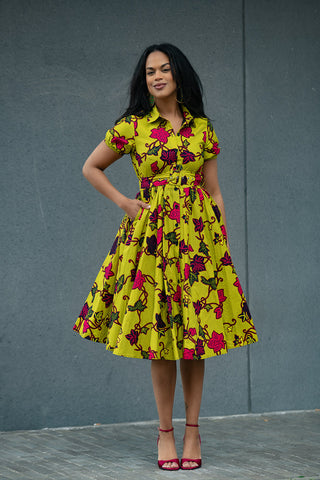 THANDIWE YELLOW DRESS Women’s Dress