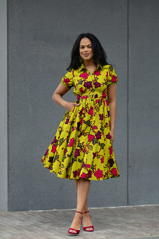 THANDIWE YELLOW DRESS Women’s Dress