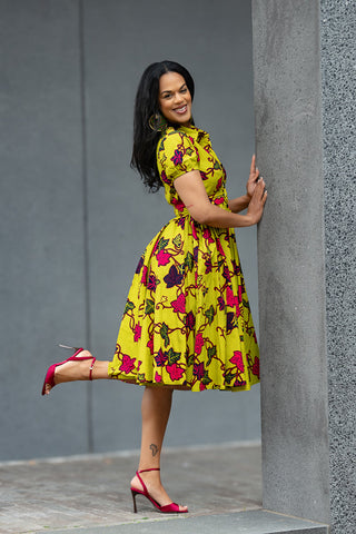 THANDIWE YELLOW DRESS Women’s Dress