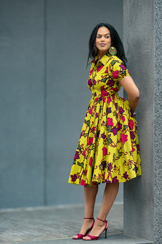 THANDIWE YELLOW DRESS Women’s Dress