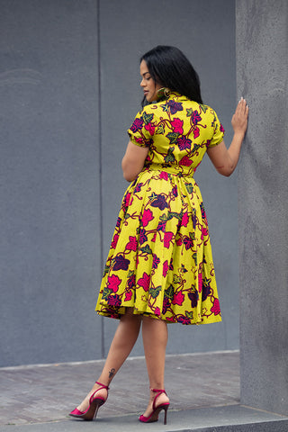 THANDIWE YELLOW DRESS Women’s Dress