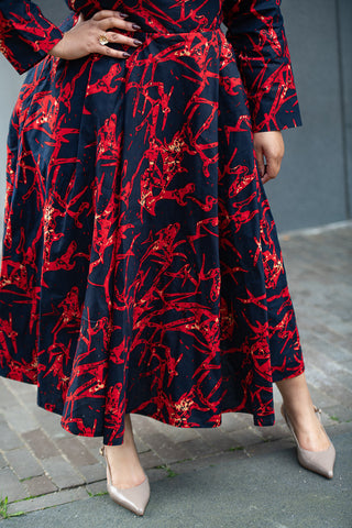 MOYO RED AND BLACK DRESS Women’s Dress