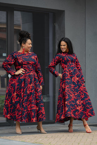 MOYO RED AND BLACK DRESS Women’s Dress