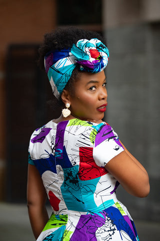 Tendai White Headwrap Accessories