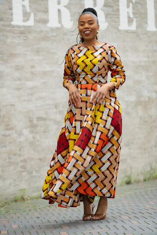 MOYO YELLOW AND ORANGE DRESS Women’s Dress