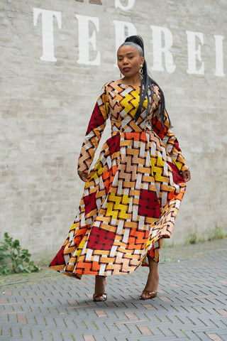 MOYO YELLOW AND ORANGE DRESS Women’s Dress