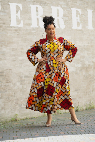 MOYO YELLOW AND ORANGE DRESS Women’s Dress