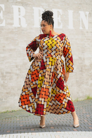 MOYO YELLOW AND ORANGE DRESS Women’s Dress