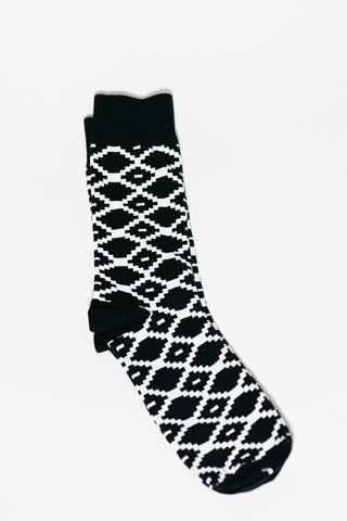 LOME BLACK AND WHITE SOCKS