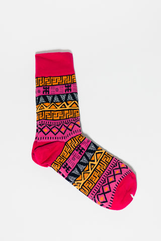 KINSHASA MULTICOLOURED SOCKS