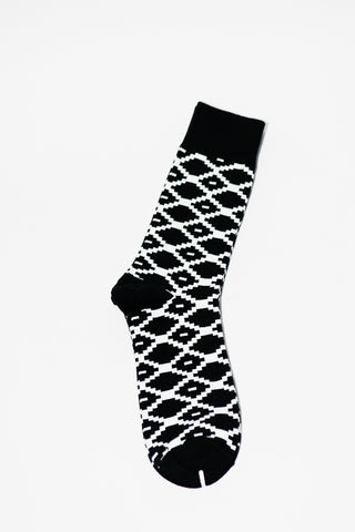 LOME BLACK AND WHITE SOCKS