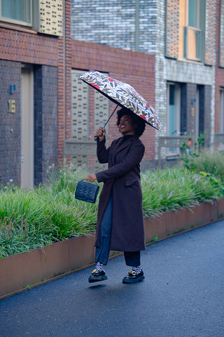 KIKE FLORAL UMBRELLA