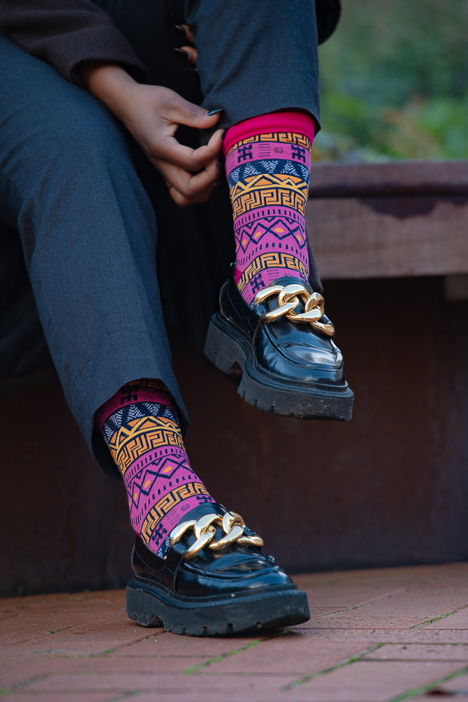 KINSHASA MULTICOLOURED SOCKS