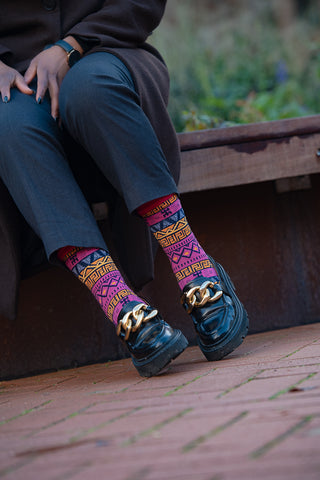 KINSHASA MULTICOLOURED SOCKS