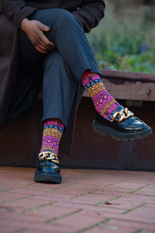 KINSHASA MULTICOLOURED SOCKS