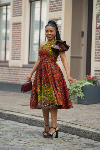 ADAEZE BROWN DRESS Women’s Dress