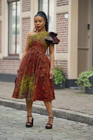 ADAEZE BROWN DRESS Women’s Dress