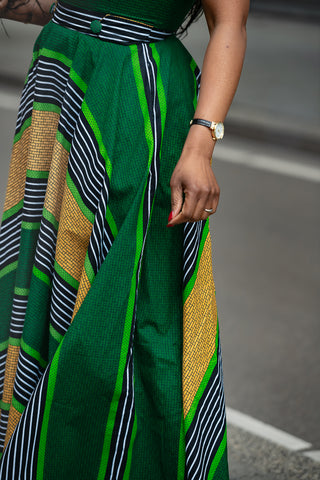 Peju Green Yellow Dress