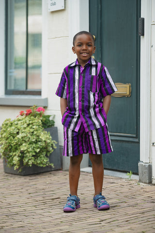 MINI PEJU PURPLE BOY SET BOYS