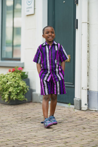 MINI PEJU PURPLE BOY SET BOYS