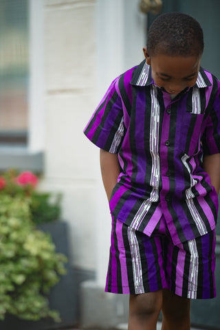 MINI PEJU PURPLE BOY SET BOYS