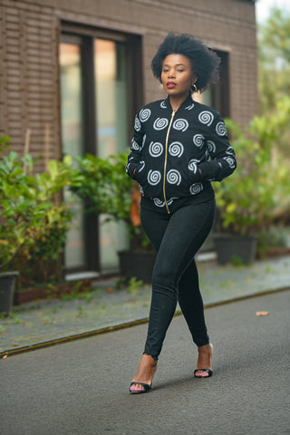 Amma Black And Red Reversal Jacket