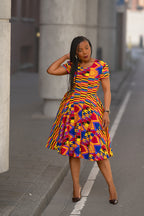 Tendai Multicoloured Kente Dress