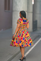 Tendai Multicoloured Kente Dress