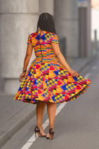 Tendai Multicoloured Kente Dress