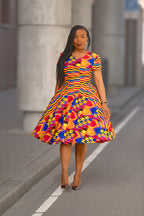 Tendai Multicoloured Kente Dress