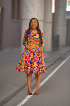 Tendai Multicoloured Kente Dress