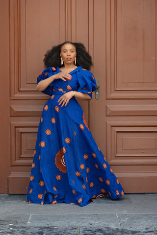 Anan Blue Dress Clothing