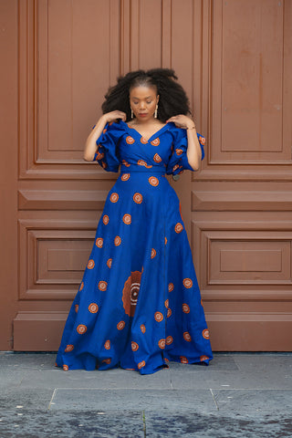 Anan Blue Dress Clothing