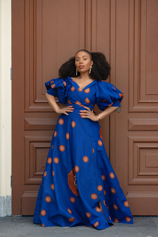 Anan Blue Dress Clothing