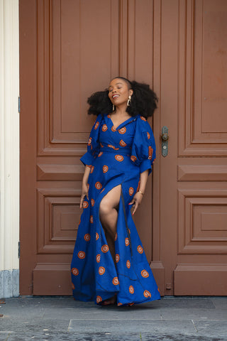 Anan Blue Dress Clothing