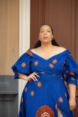Anan Blue Dress Clothing
