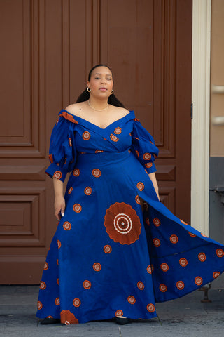 Anan Blue Dress Clothing