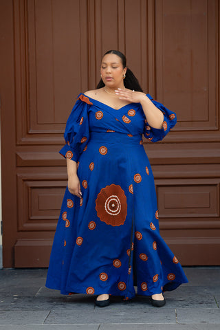 Anan Blue Dress Clothing