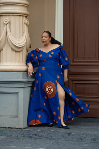 Anan Blue Dress Clothing