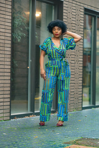 Odette Blue Jumpsuit Apparel & Accessories